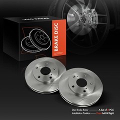 2pcs Disc Brake Rotors for Toyota Camry 1992-2001 L4 2.2L Front LH & RH 254 mm