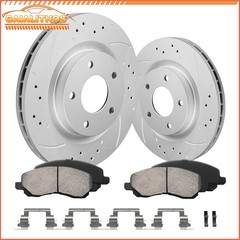 Front Brake Rotors Brake Pads For Jeep Compass Chrysler Sebring Dodge Caliber