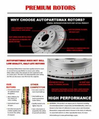 Front Rear Drilled Rotors and Brake Ceramic Pads for 2010-2011 Ford F-150 Discs