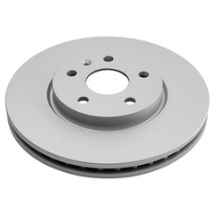 TRQ Front Ceramic Brake Pad & Coated Rotor Kit w/Fluids for Terrain Equinox