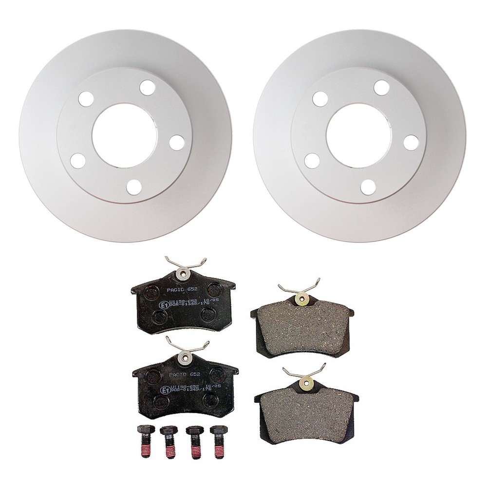 Hella Rear Rotors Low-Met Disc Brake Pad Kit For A6 Quattro FI 1998-2001