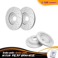 4PCS Front & Rear Brake Rotors Fit for Nissan Murano INFINITI M37 QX70 M56 Q70L