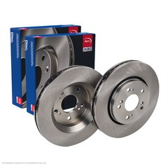 2x APEC Front Brake Discs For HONDA CR-V III (RE_) 2.0 i 110kW/150HP/1997cc