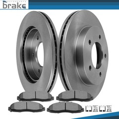 Front Brake Rotors Semi-metallic Pads For Ford F-150 1997-2003 4WD 5 Lug Wheels