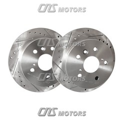 Rotor de freno trasero perforado y ranurado 31433 para Toyota Camry Avalon