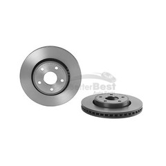 One New Brembo Disc Brake Rotor Front 09N23411 for Dodge Jeep