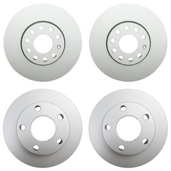 Hella Front 288mm Rear 245mm Brake Rotors Kit For A4 Quattro Passat Base Avant
