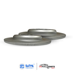 REAR BRAKE ROTOR SOLID GEOMET COATED & CERAMIC PAD KIT 330mm FOR EXPLORER 09-19