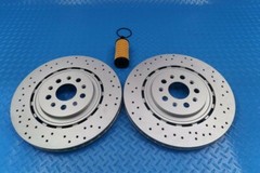 Maserati Ghibli Quattroporte brake rotors service kit #9287 FREE FILTER