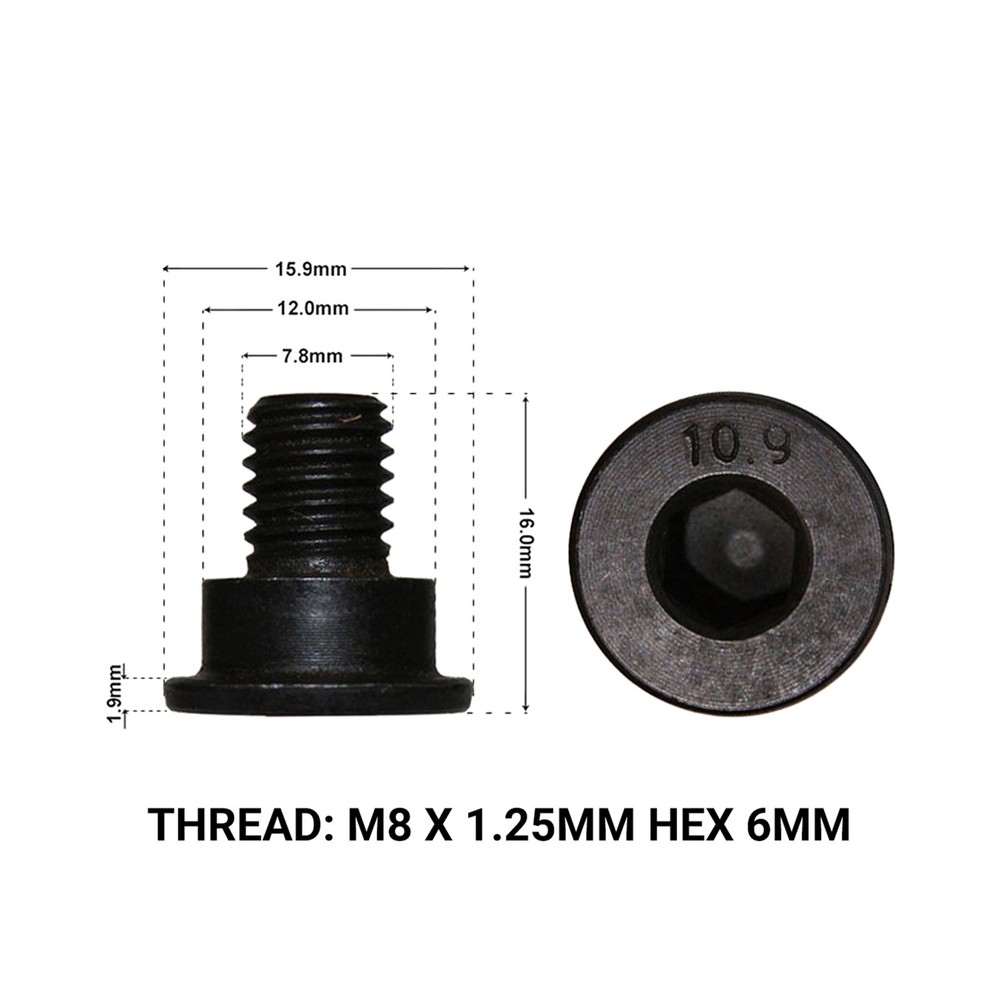 2 FRONT or REAR BRAKE DISC RETAINING SCREW FIT: BMW X1 E84 2010-2015 DRS1662AA