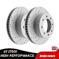 353mm Front Drilled Disc Brake Rotors for 2003 – 2008 Dodge Ram 2500 3500 8 Lug