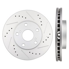 Front Brake Rotors Discs For Toyota Avalon Camry Sienna Slotted Drilled 2 Pcs