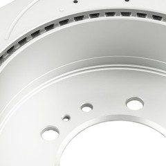 Pair Rear Drilled & Slotted Brake Rotors For Toyota Tundra Sequoia Lexus LX570
