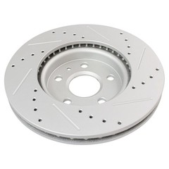 TRQ Front Rear Ceramic Pads & Performance Brake Rotor Kit w/ Chemicals