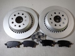 DYNAMIC FRICTION Rear Brake Kit Geomet Coated Rotors Pads for Jeep Gladiator