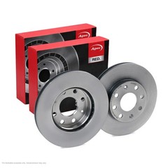 2x APEC Front Brake Discs for CHEVROLET AVEO / KALOS 236mm Vented DSK2252