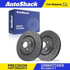 Front Drilled Slotted Brake Rotors Pair for Toyota Highlander Sienna 3.5L