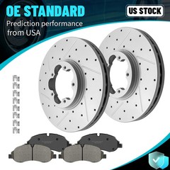 Front Disc Rotor Ceramic Brake Pads For Ford Transit-150 Transit-250 Transit-350