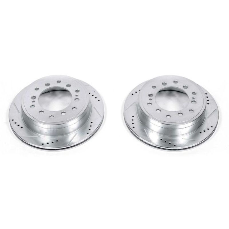 PowerStop JBR1396XPR Evolution Drilled & Slotted Rotors for Toyota 4Runner &