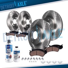 10pc Front Rear Brake Rotors and Ceramic Brake Pads for 2012 – 2018 Toyota Yaris