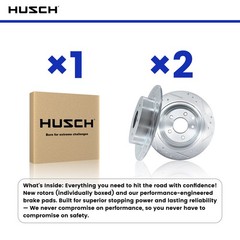 Rear Drilled Slotted Rotors Pads for 2014-2016 Ford Escape Transit Connect