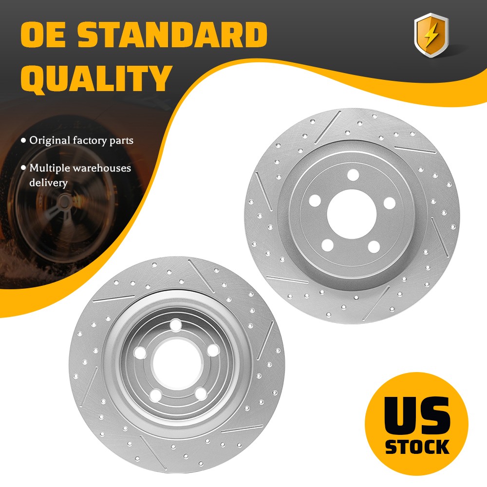 SOLID Rear 12.60 inch (320mm) Disc Brake Rotors for 2020-2024 2025 Ford Explorer
