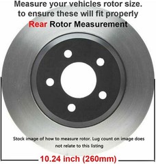 5-Lug Front & Rear Brake Pads Rotors for 2006-2011 Honda Civic