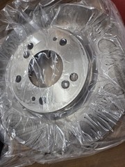 A-Premium Front Vented & Rear Solid Brake Rotors + Ceramic Pads Kit Compatible w
