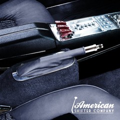 Black Horizontal Shifter or Emergency Brake Boot With Real Heavy-Duty Naugahyde