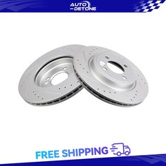 Front 276 mm Drilled And Slotted Brake Discs Rotors For Mini Cooper 2002-2006