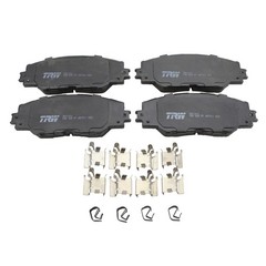 DuraGo Front Rear Disc Brake Rotors TRW Ceramic Pads Kit for RAV4 L4 V6 09-18