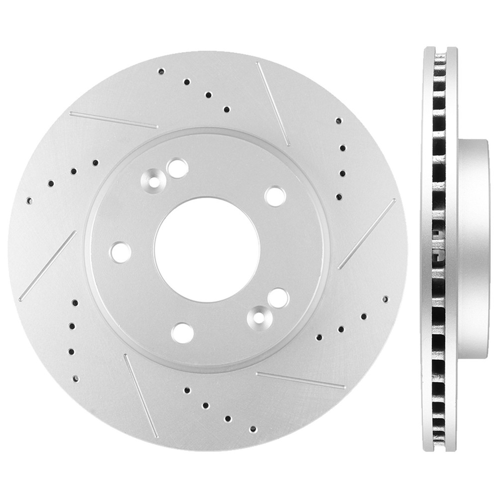 Front Slotted Drilled Brake Rotors Discs For KIA FORTE5 2014 – 2018 2019 EX LX S