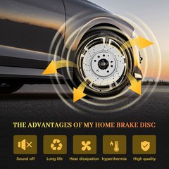 320mm Front and 310mm Rear Disc Brake Rotors Kit for 2015 – 2019 2020 Acura TLX