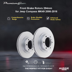 Front Brake Rotors 294mm for Jeep Compass MK49 2006-2016