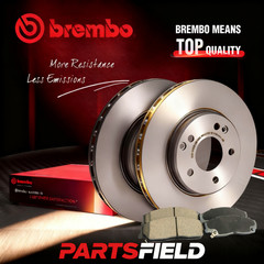 1 Pair Front Brembo Disc Rotors+KDH Brake Pads for Audi S4 8W2 B9 16-25 349mm