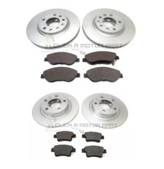 Front & Rear Brake Discs And Pads Set For Vauxhall Corsa D 1.4 Turbo 2012-2014
