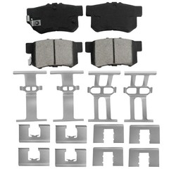 11.1in Front & 10.2in Rear Brake Rotors Brake Pad For Honda Civic 2013-2014 2015
