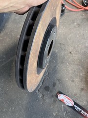 ✅08-15 MITSUBISHI LANCER EVO X FRONT BRAKE ROTORS PAIR OEM USED