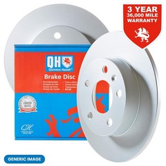 Fits Nissan Maxima/QX 2000-2003 Rear Pair of Brake DIscs Quinton Hazell BDC5606