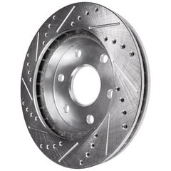 14.37 in (365mm) Rear Drilled and Slotted Disc Brake Rotors for Nissan Titan XD