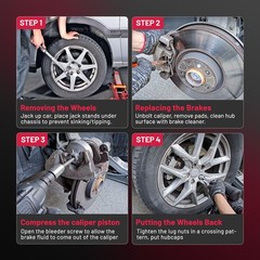 Drilled Slotted Rotors Ceramic Brake Pads Set For 2007-2016 Honda CR-V 2.4L