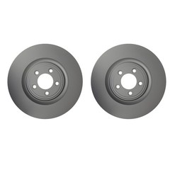 Hella Pair Set of Front 355mm Disc Brake Rotors For F-Type S-Type XF XJ XJR XK