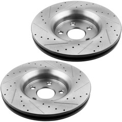 Front Rear Drilled Rotors Brake Pads Kit for Chevrolet Traverse 2009 2010 2011