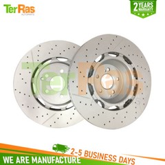 2x Front Brake Rotors Fit Mercedes Benz W222 S63 S65 AMG 2014-2020 #A2224212612