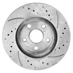 255mm Front Drilled Slotted Disc Rotors Ceramic Pads for 2004 -2009 Toyota Prius