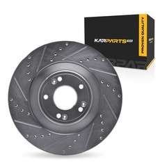 For Genesis G80 2017 Brake Rotor | Silver | 345 mm. / 13.58 in. Outside Diameter