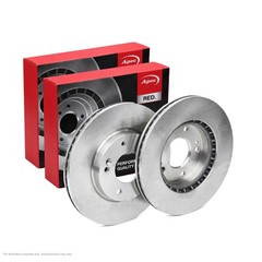 2x APEC Front Brake Discs For HYUNDAI i30 (PDE, PD, PDEN) 70kW/95HP/1598cc