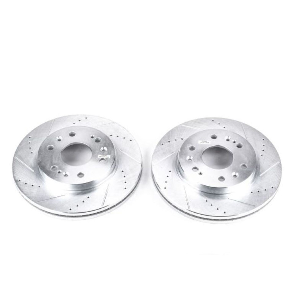 Front Evolution Drilled & Slotted Rotors Pair for 05-18 Silverado 1500 AR8654XPR