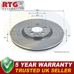 Front Brake Disc Fits Peugeot Expert 807 Citroen Dispatch C8 Fiat Scudo #1