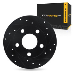 For Audi A4 1996-2001 Brake Rotor | Black | 245 mm. / 9.65 inch Outside Diameter